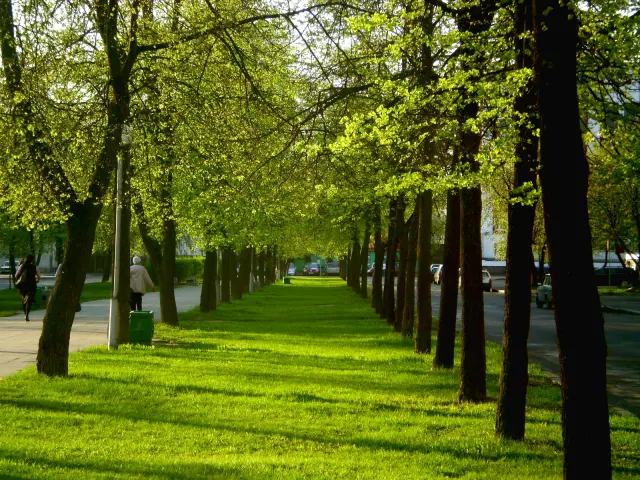 Walk along Cosmonauts Boulevard - Brest